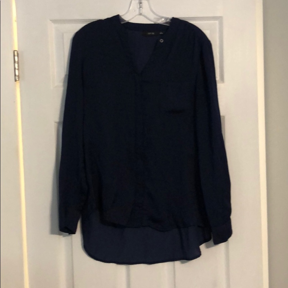 Navy Blue Blouse
